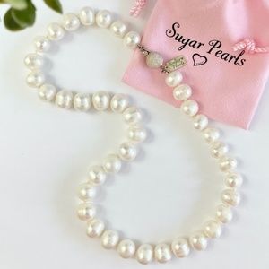 Chunky Freshwater Pearl Necklace/Hand Knotted